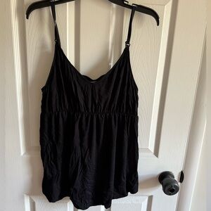 top shelf bra, flowy top